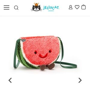 NWT Jellycat Amuseables Watermelon crossbody bag